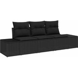  Sjedeća garnitura za vrt s pohranom 3 pcs Crna poliratan | shoptok.hr