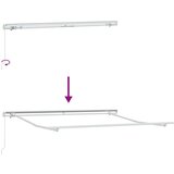 Nadstrešnica Ručna Bijelo 3 x 2 5 m Metal | shoptok.hr