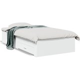 Furnova Posteljni okvir s predali bel 75x190 cm inženirski les, (21938708) | Shoptok.si