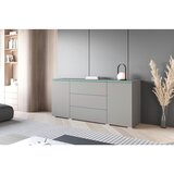 XXXL Komoda Vera, Siva, Z Osvetlitvijo | Shoptok.si