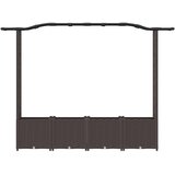  Povišeni krevet s mrežom i krovom Smeđa 204 x 40 x 141 cm PP | Eponuda.ba
