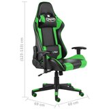 vidaXL Okretna igraća stolica zelena PVC | shoptok.hr