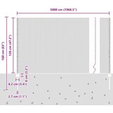  Ograja s podporami 22 kosov U-kanal 120 cm galvanizirano jeklo, Šesterokotna ograja 1.2x50 m galvanizirano jeklo | Shoptok.si