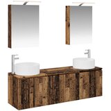  Set ormarića za kupaonicu 5 kom. Staro drvo Konstruirano drvo | shoptok.hr