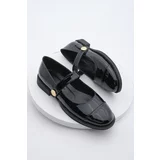 Marjin Women's Loafer Velcro Casual Shoes Valsey Black Patent Leather