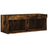 TV ormarić s LED svjetlima boja dimljenog hrasta 80x30x30 cm | shoptok.hr