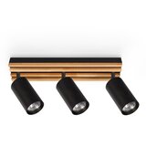  Brilagi - Spot svetiljka SELE WOOD 3xGU10/30W/230V crna/drvo | Eponuda.com