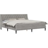  Okvir kreveta s madracem Zidne 2 pcs Svijetlo siva Baršun - Svjetlosiva 200 x 200 cm | shoptok.hr