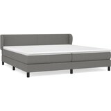  Krevet s oprugama i madracem tamnosivi 200 x 200 cm od tkanine | shoptok.hr