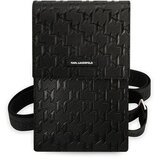 Karl Lagerfeld torbica za mobilni telefon, Monogram Plate Black, (20742703) Cene