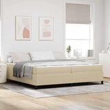  Konstrukcija postelje Svetlo zelena siva 200 x 200 cm blago, (5000126758) | Shoptok.si