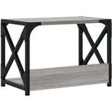 Stalak za pisač 2 razine siva boja hrasta 44x26x31 5 cm drveni | shoptok.hr