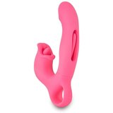 Zenn Vibrator Flapping & Licking Pleasure Toy Pink | Shoptok.si