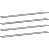 Maison Chic 4 kosi Stenske Police - Viseče police siva sonoma 100x10x1,5 cm inženirski les, (21758721) | Shoptok.si