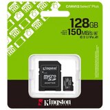 Kingston Memorijska kartica selectplus 128gb gen 3 150mb/s sdcs3 + adapter ( SD14204 ) Cene