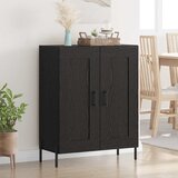  Kreveta Crni hrast 69,5 x 34 x 90 cm Obrađeno drvo i čelik | shoptok.hr