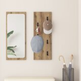 vidaXL Nadwyčajna obešalnik za plašče artisan hrast 30 x 1.5 x 80 cm | Shoptok.si