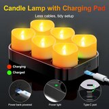 DAPHOMEU 6x polnilne LED čajne svečke z daljincem | Shoptok.si