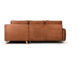 Bonami Selection Narančasta sklopiva kutna garnitura od samta (s lijevim kutom/u obliku slova "U") Tori – | shoptok.hr