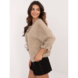 Italy Moda Sweater-MI-SW-2911.91-dark beige | Shoptok.si
