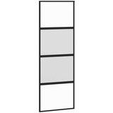  Klizna vrata s priborom 76 x 205 cm kaljeno staklo i aluminij | shoptok.hr