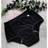 KK fabrics & creations Menstrualne gaćice MEDIUM flow (srednje upijanje), high waist, crne Cijene