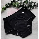 Menstrualne gaćice MEDIUM flow (srednje upijanje), high waist, crne