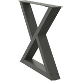  Noge kavne mizice 2 kosa Antracit 60x(42-43,3) cm Jeklo | Shoptok.si
