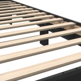  Okvir za krevet crni 75 x 190 cm od konstruirano drvo i metal | shoptok.hr