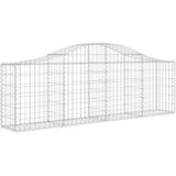  Lučne gabionske košare 2 kom 200x30x60/80 cm pocinčano željezo | shoptok.hr