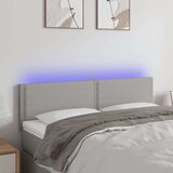  Uzglavlje svjetlosivo 144 x 5 x 78/88 cm od tkanine | shoptok.hr