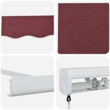 vidaXL Tenda na ručno uvlačenje bordo 400 x 300 cm | shoptok.hr