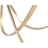 Mauro Ferretti Črna/zlata stranska mizica s stekleno mizno ploščo 40x120 cm Ring – | Shoptok.si