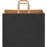  Papirnate vrećice 250 kom s ručkama crne 32x22x24 cm | shoptok.hr