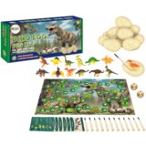 DRUŠTVENA igra Dinosaur s jajima i setom figurica iskopavanje - 12 kom | shoptok.hr