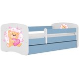 HAPPYKIDS Dječji krevet Dreamy medvjedić 2 180x80 sa madracem s ladicom Plava | shoptok.hr