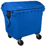  plastični kontejner 1100l sa polukružnim poklopcem plava 5015-11 Cene