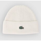 Lacoste Monochrome Brioche Knit Kapa white Cene