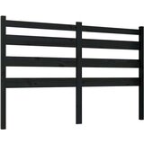  Uzglavlje za krevet crno 206 x 4 x 100 cm od masivne borovine | shoptok.hr