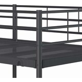  Krevet na kat bez madraca crni 90x200 cm čelik | shoptok.hr
