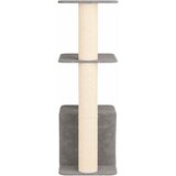  Mačje drvo s sisalnim postoljima za grebanje Svjetlosiva 133 cm | shoptok.hr