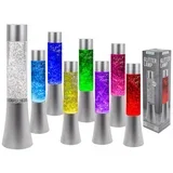 lava lampa led rgb glitter 34cm