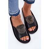 S. BARSKI Leather Ladies Slippers With Decoration | shoptok.hr