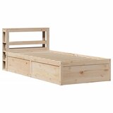 vidaXL Okvir kreveta s uzglavljem 90 x 190 cm od borovine Cijene