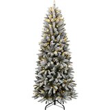  Umjetno božićno drvce sa 150 LED žarulja i snijegom 150 cm | shoptok.hr