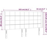  Uzglavlje s ušima crno 163x16x118/128 cm baršunasto | shoptok.hr