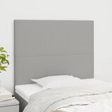  Uzglavlje svijetlosivo 100x5x118/128 cm tkanina Slike