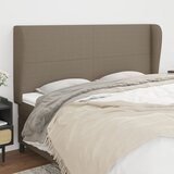  Uzglavlje s ušima smeđesivo 163x23x118/128 cm od tkanine | shoptok.hr