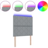 vidaXL LED Naslonjalo z vzorcem diamantnih blokov Svetlo sivo 90 cm Tkanina, Naslonjalo z vzorcem diamantnih blokov Svetlo sivo 180 cm Tkanina | Shoptok.si