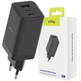punjač za zid USB-C 1x USB-A 65W crni